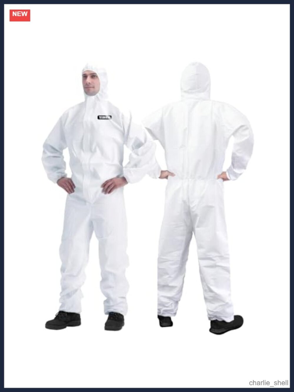 Disposable Coverall Hazmat Suit Microporous Film Spunbonded Polypropylene